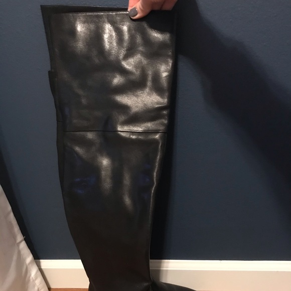 Thigh high genuine leather boots - Picture 3 of 7